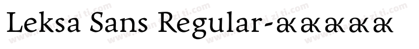 Leksa Sans Regular字体转换